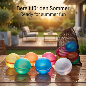 Wasserballons in 6 Farben
